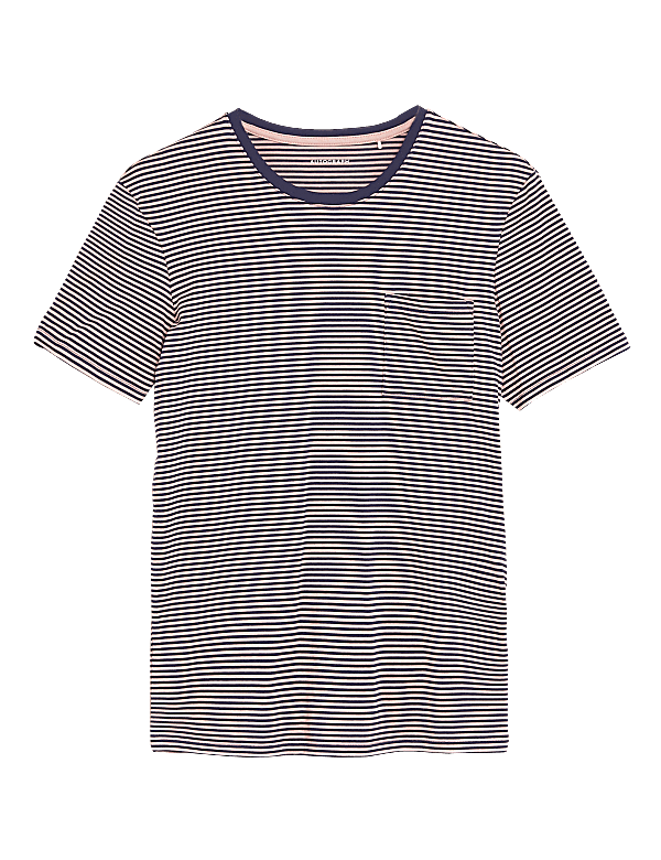 Premium Cotton Striped T-Shirt Vest