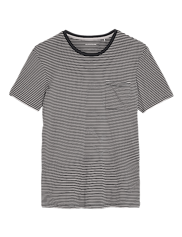 Premium Cotton Striped T-Shirt Vest