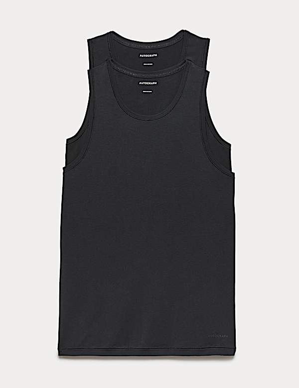 2 Pack Modal Rich 360 Flex Sleeveless Vest
