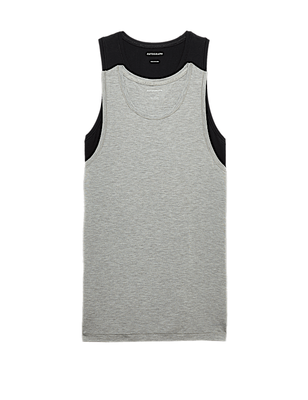 2pk Modal Rich 360 Flex Sleeveless Vest