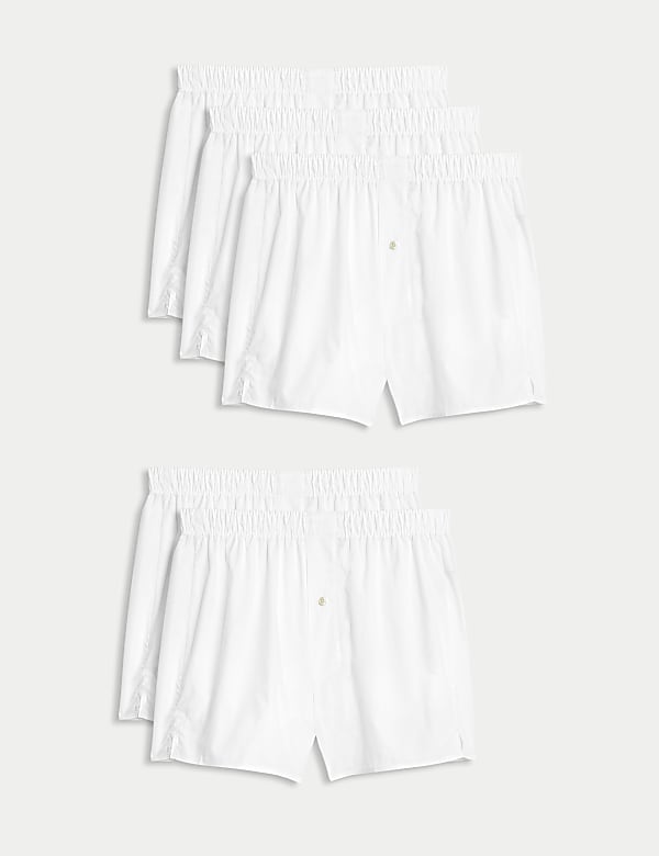 Lot de 5 calecons 100 coton tisse