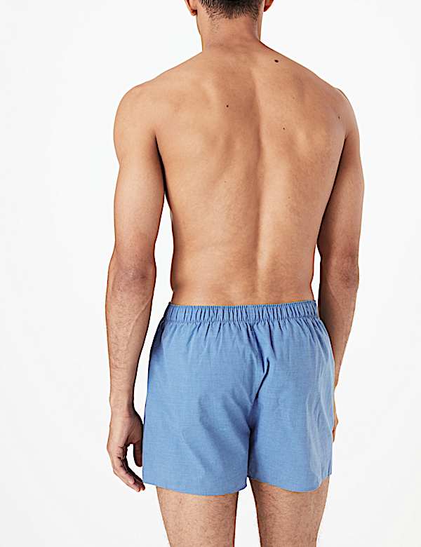 3pk Pure Cotton Woven Boxers