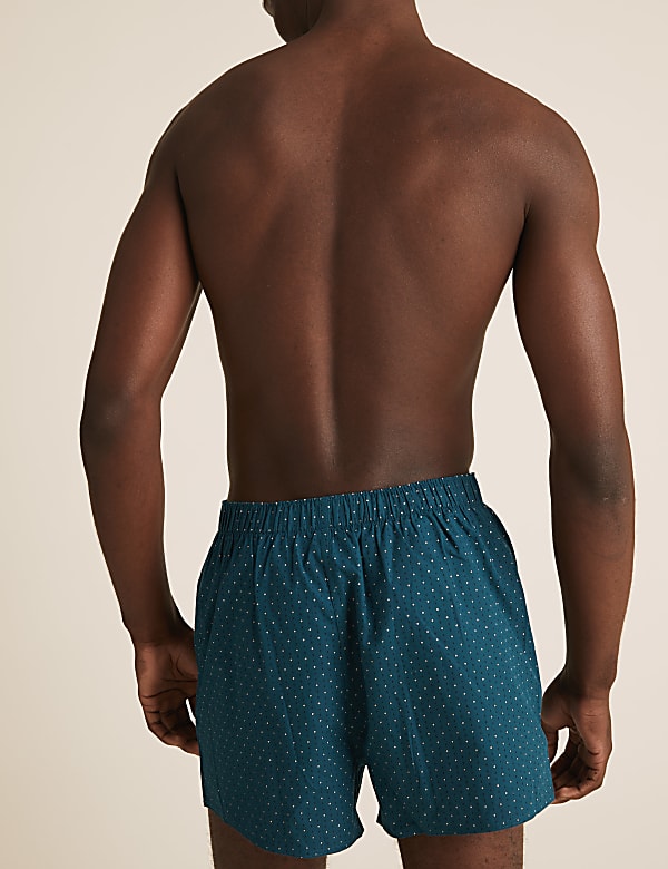 3pk Pure Cotton Diamond Woven Boxers