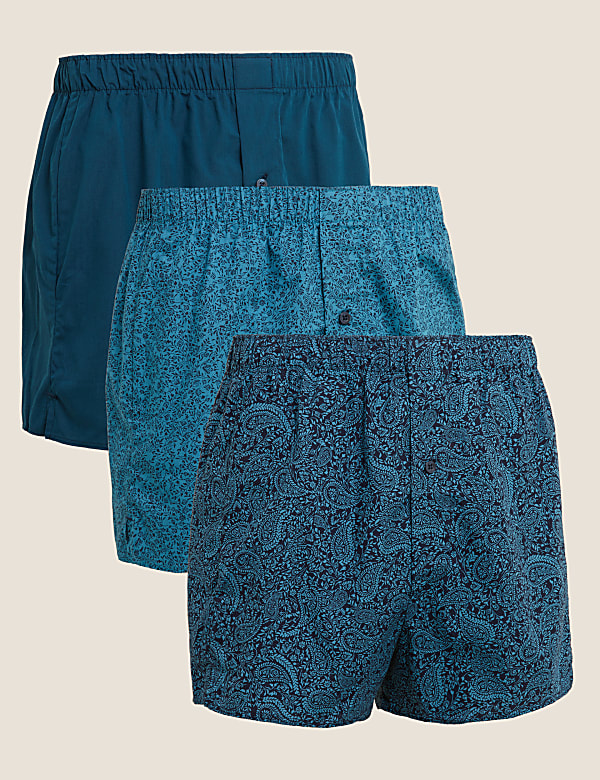 Marks and spencer cotton boxer shorts store