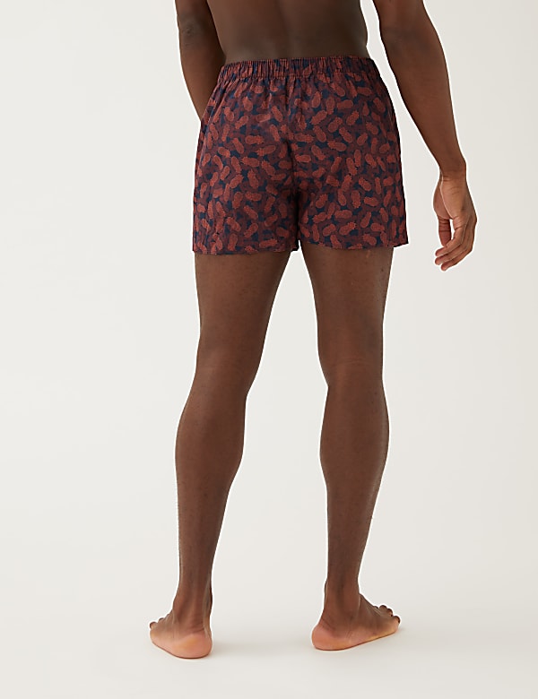 3pk Pure Cotton Assorted Woven Boxers