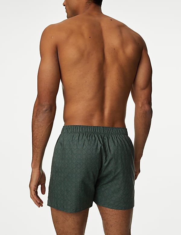 5pk Pure Cotton Assorted Woven Boxers - VN