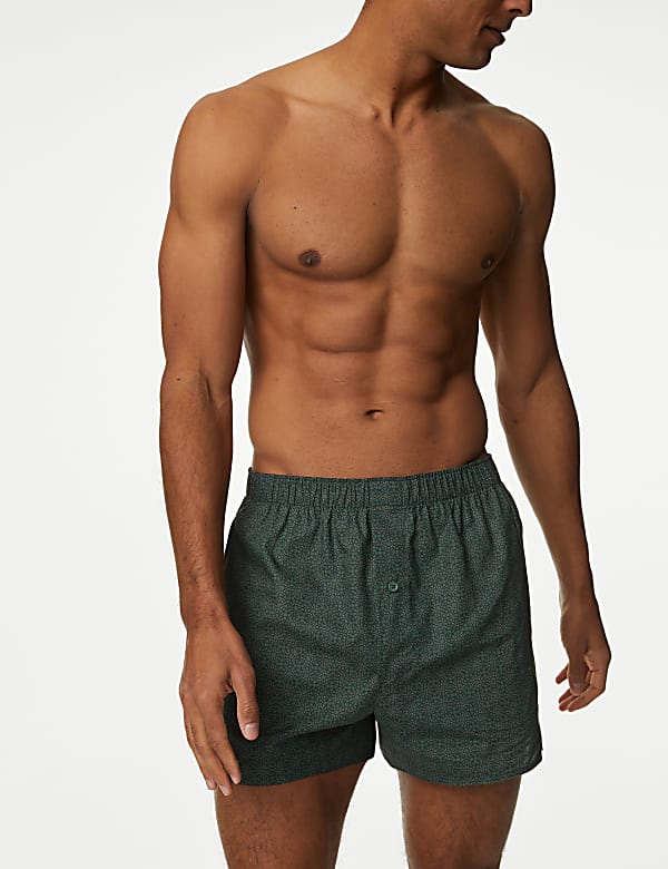 5pk Pure Cotton Assorted Woven Boxers - VN