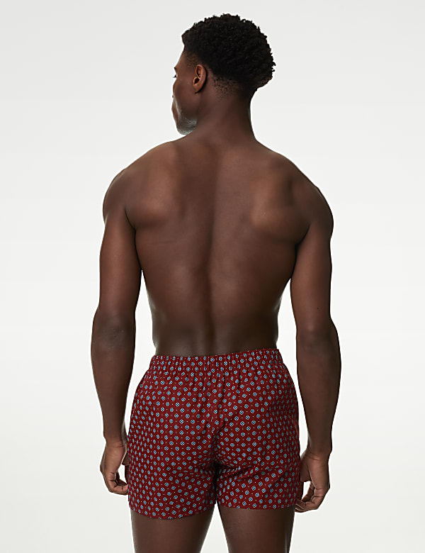 5pk Pure Cotton Foulard Woven Boxers - HR