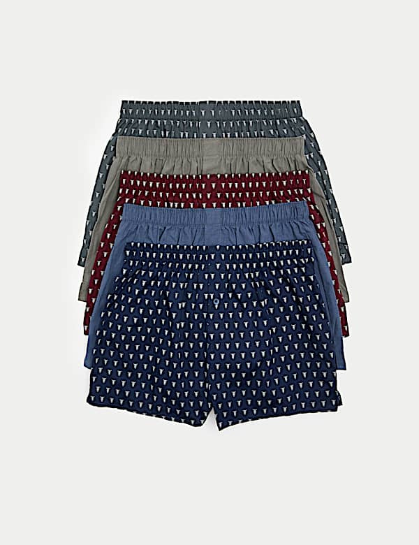 5pk Pure Cotton Highland Cow Woven Boxers - AU