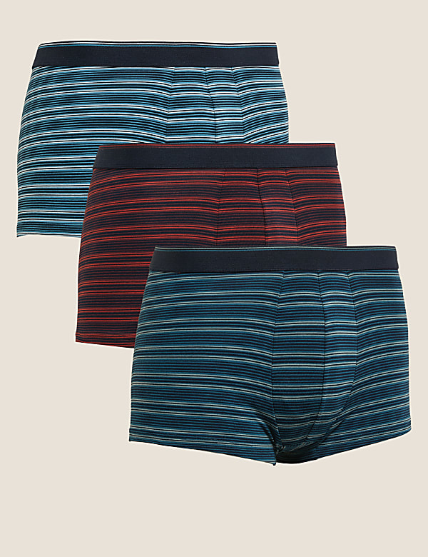 Lot de 3&nbsp;boxers en coton à taille basse Cool & Fresh™ - CA