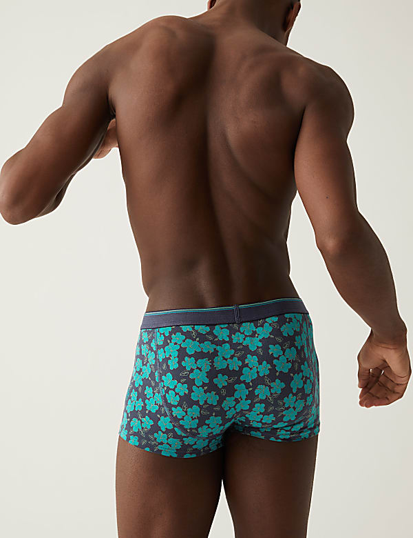 3pk Hibiscus Print Hipster