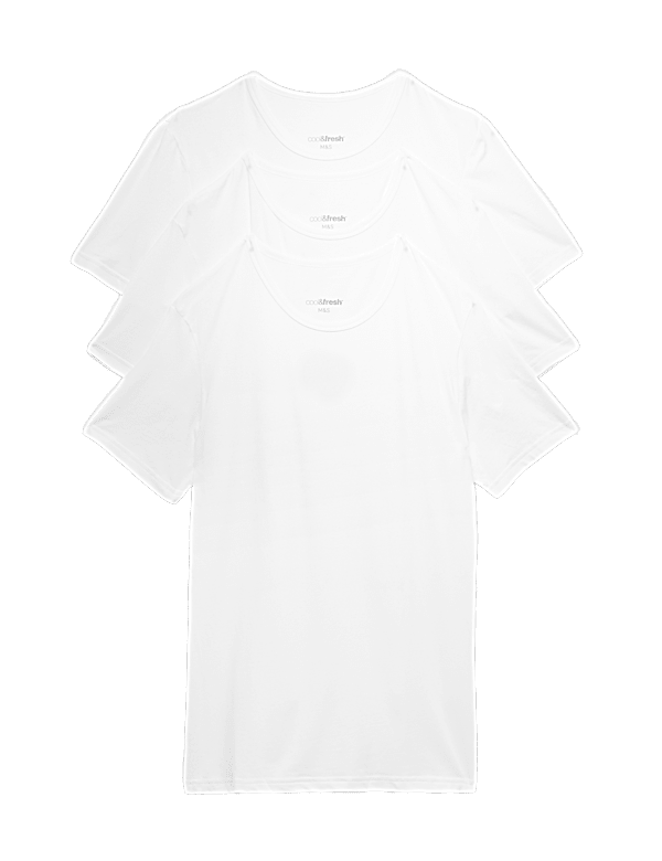 3 Pack Cotton Rich Cool & Fresh&trade; Vests