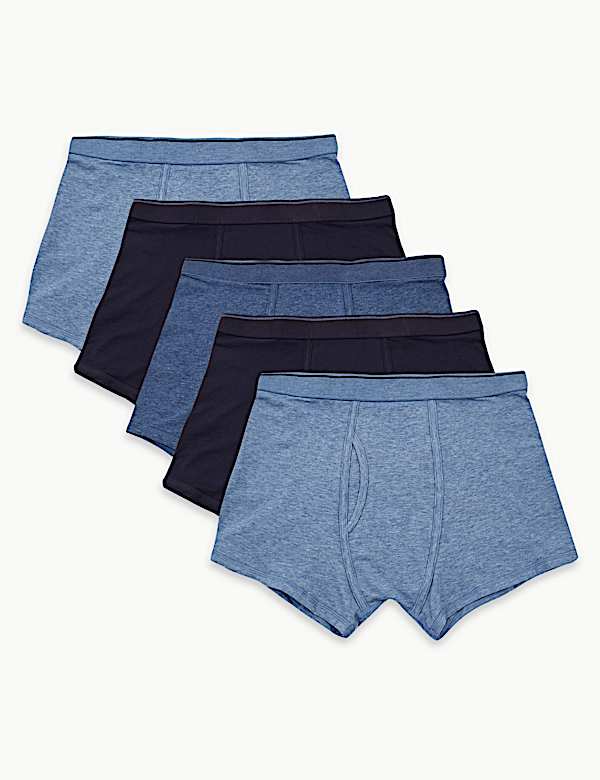 5pk Cotton Cool & Fresh&trade; Stretch Trunks