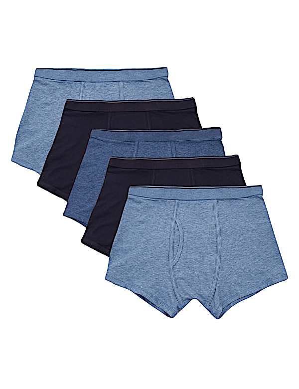 5pk Cotton Cool & Fresh&trade; Stretch Trunks
