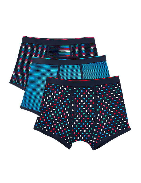 3 Pack Cotton Cool & Fresh™ Trunks