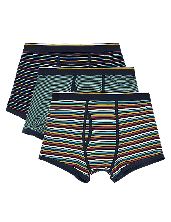 3pk Cotton Stretch Cool & Fresh™ Trunks