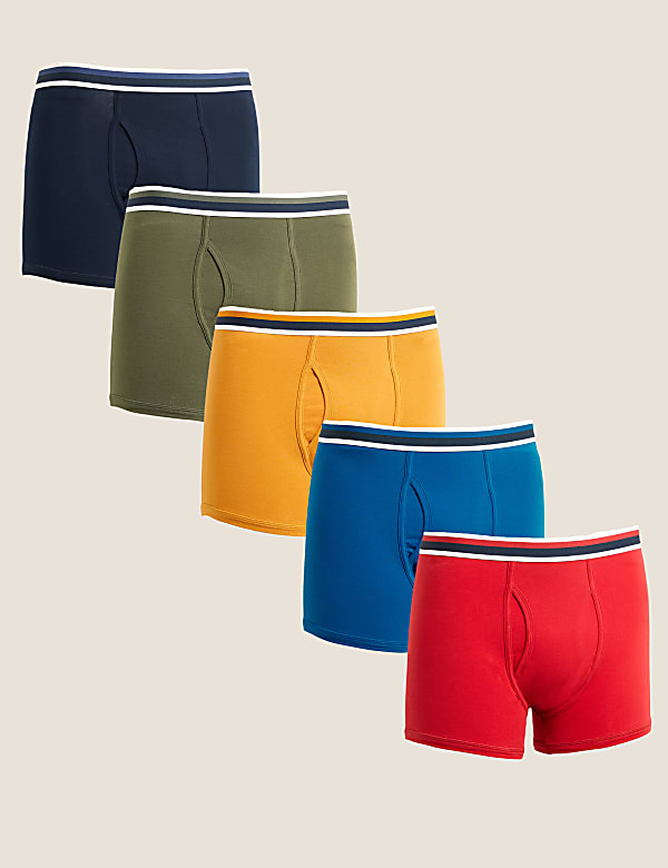 5pk Cotton Stretch Cool & Fresh™ Trunks