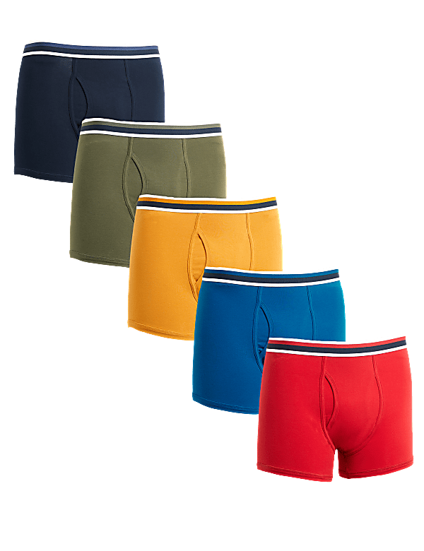 5pk Cotton Stretch Cool & Fresh™ Trunks