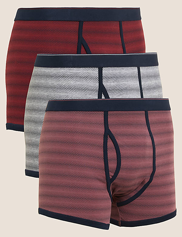 3pk Cotton Stretch Cool & Fresh™ Trunks