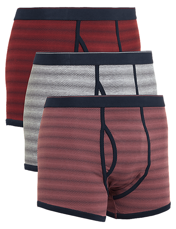 3pk Cotton Stretch Cool & Fresh™ Trunks