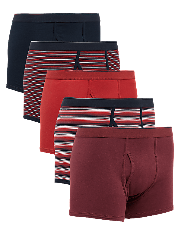5pk Cotton Stretch Cool & Fresh&trade; Trunks
