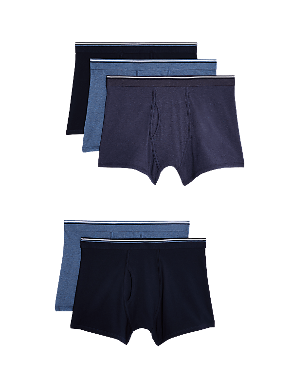 5pk Cotton Stretch Cool & Fresh™ Trunks