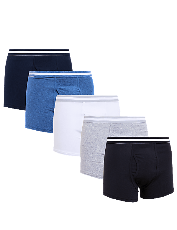 5pk Cotton Stretch Cool & Fresh™ Trunks