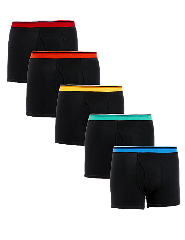 5pk Cotton Stretch Cool & Fresh™ Trunks
