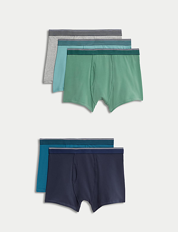 5pk Cotton Rich Cool & Fresh™ Trunks