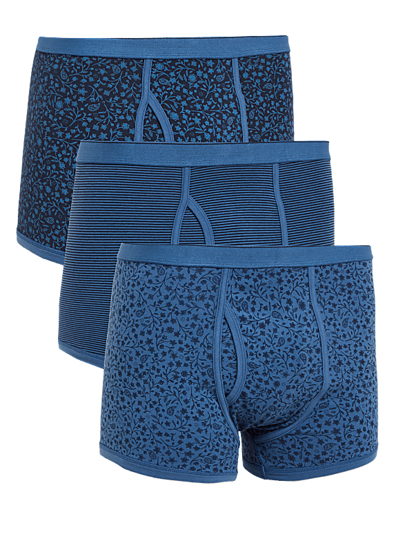 3pk Cotton Stretch Cool & Fresh™ Trunks