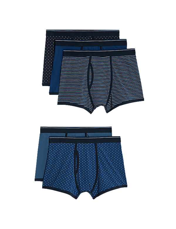 5pk Cotton Rich Cool & Fresh™ Trunks