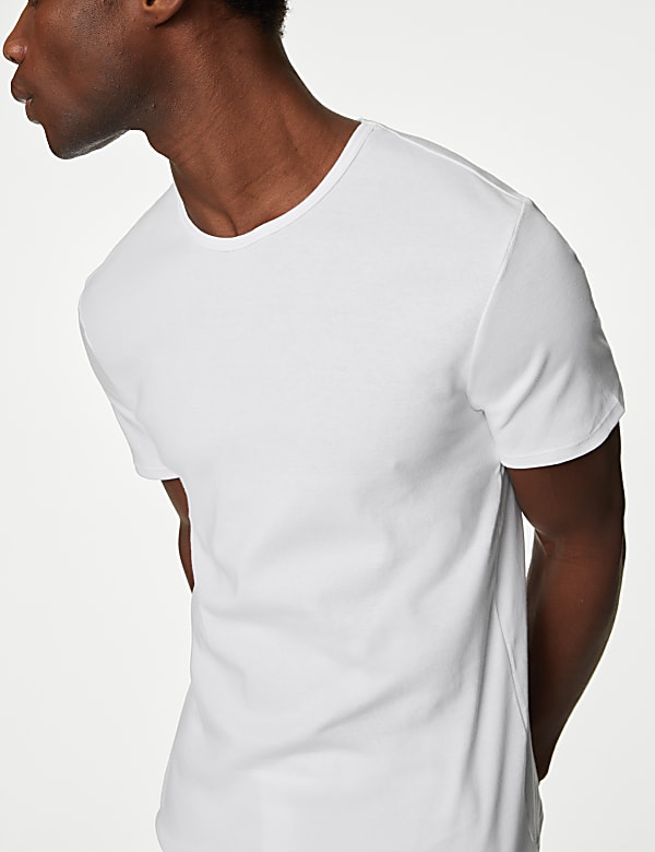 3pk Pure Cotton T-Shirt Vests