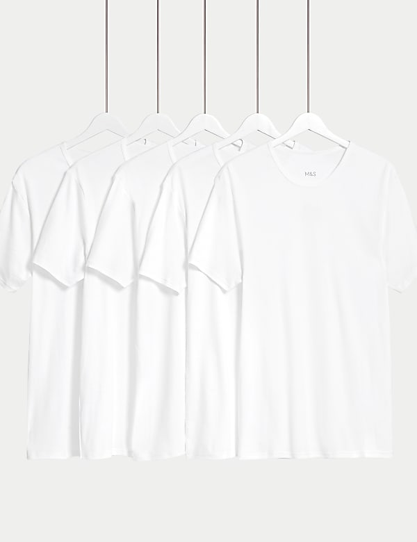 Lot de 5&nbsp;maillots de corps en coton - CH