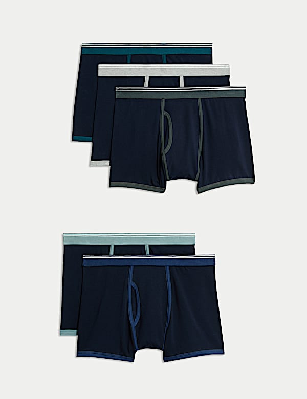 5er-Pack Shorts aus Baumwolle mit Stretchanteil und Cool & Fresh™ Technologie - AT