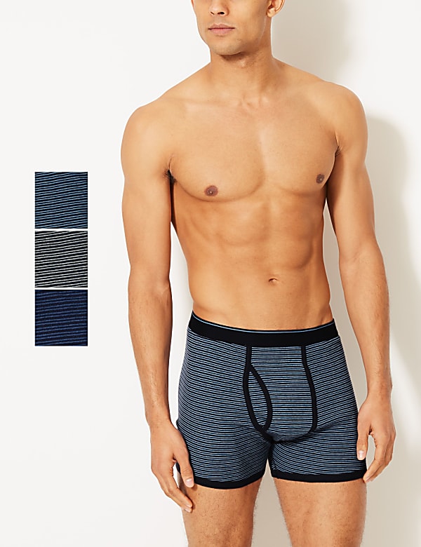 3 Pack Pure Cotton Cool & Fresh™ Trunks