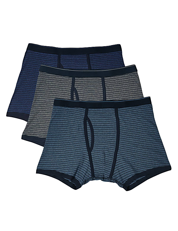 3 Pack Pure Cotton Cool & Fresh™ Trunks