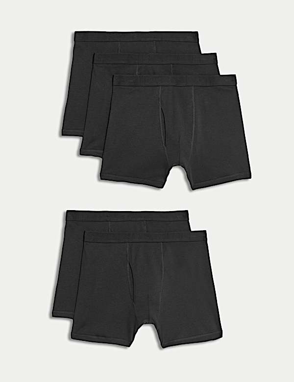 5pk Pure Cotton Cool & Fresh™ Trunks - CZ