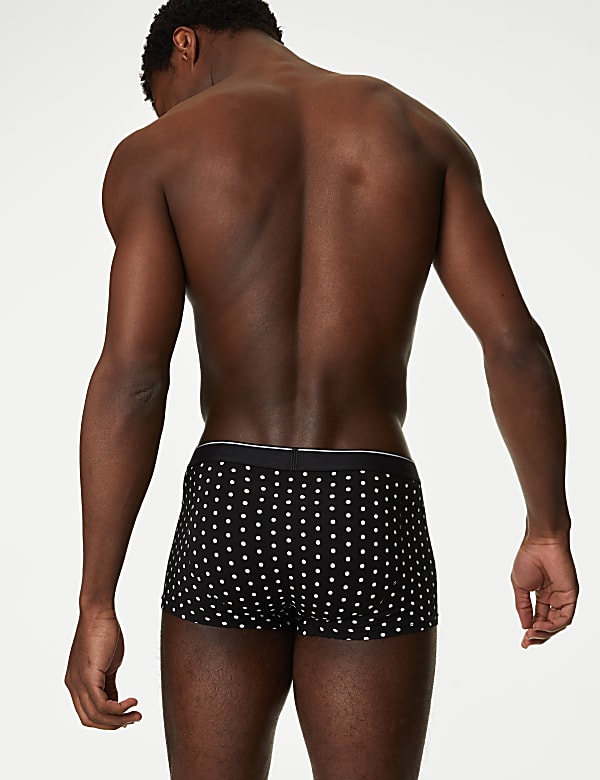5pk Cotton Rich Polka Dot Print Hipsters - BG