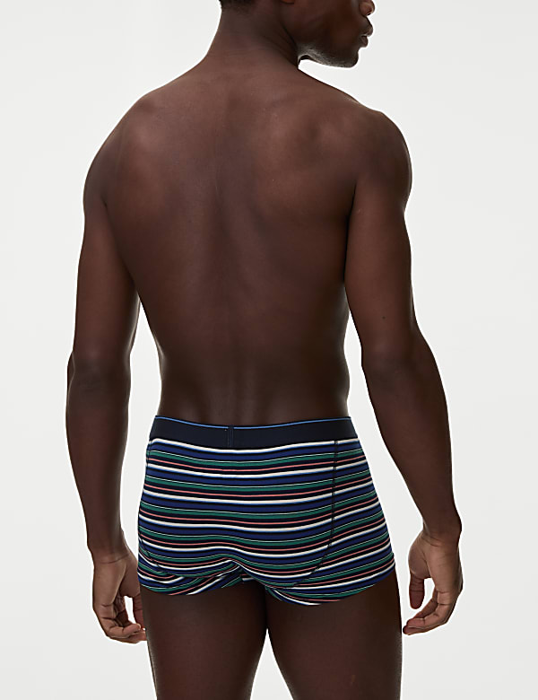5pk Cotton Rich Stretch Cool & Fresh&trade; Striped Hipsters - FR