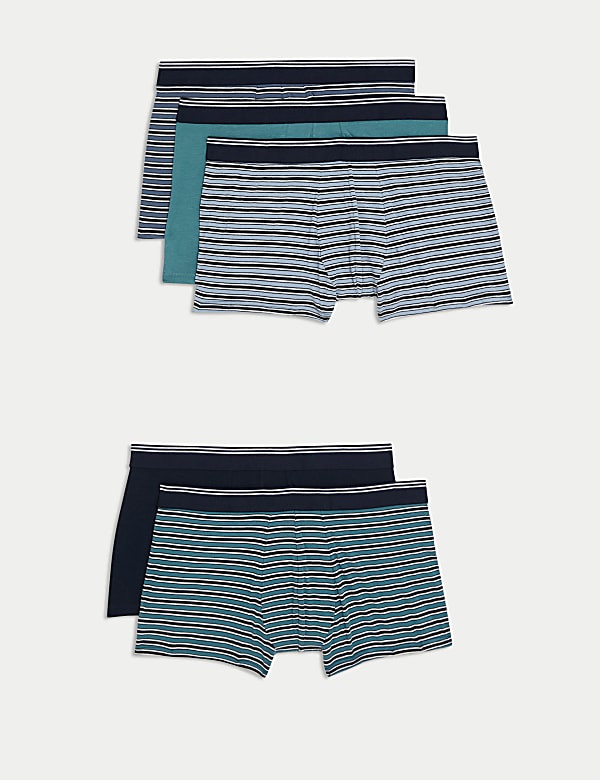 5pk Cotton Rich Cool & Fresh™ Striped Hipsters - AL