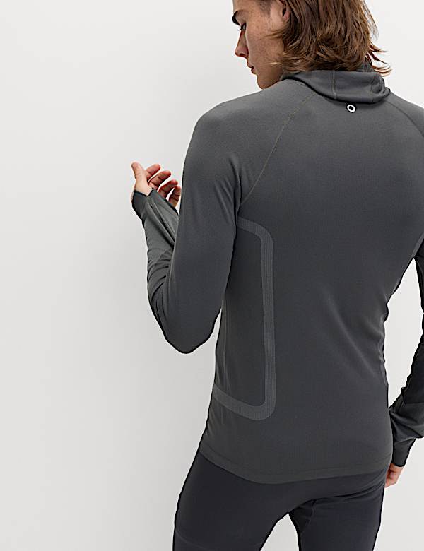 Hooded Ski Long Sleeve Thermal Top - BE