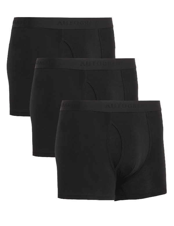 3pk Supima® Cotton Blend Trunks