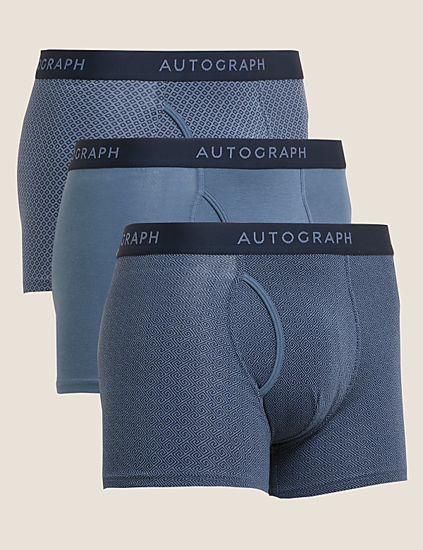 3pk Premium Cotton Supersoft Trunks