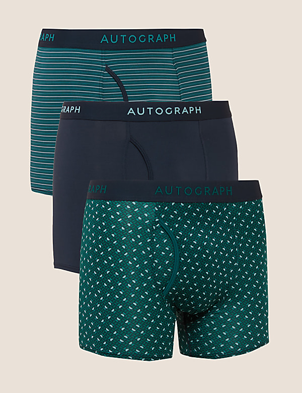 3pk Microskin Geometric Trunks
