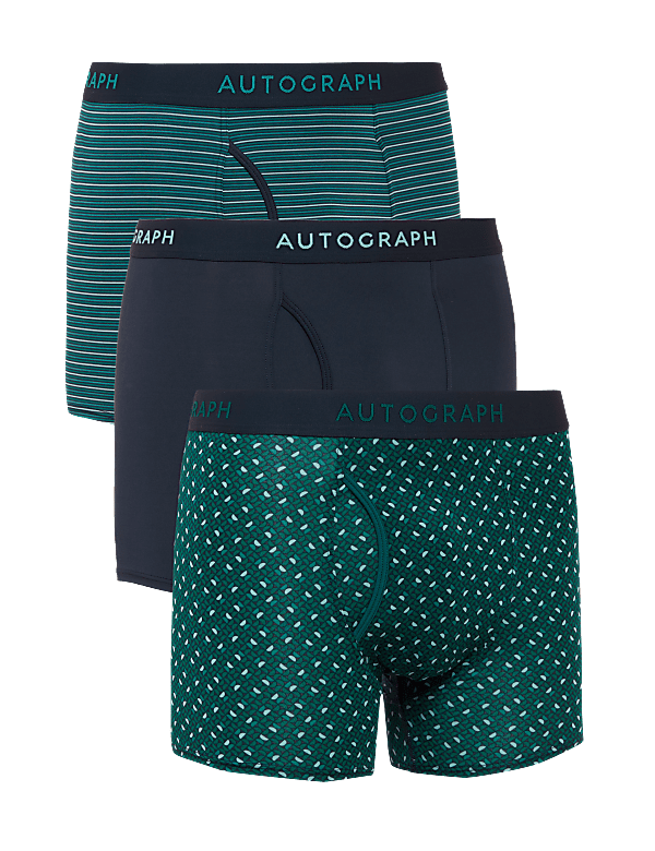 3pk Microskin Geometric Trunks