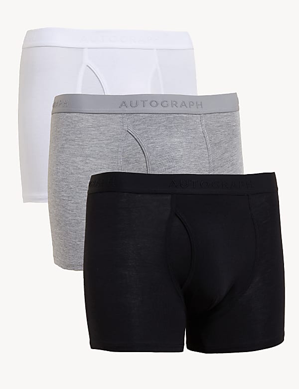 3pk Supima® Cotton Blend Blend Trunks - AT