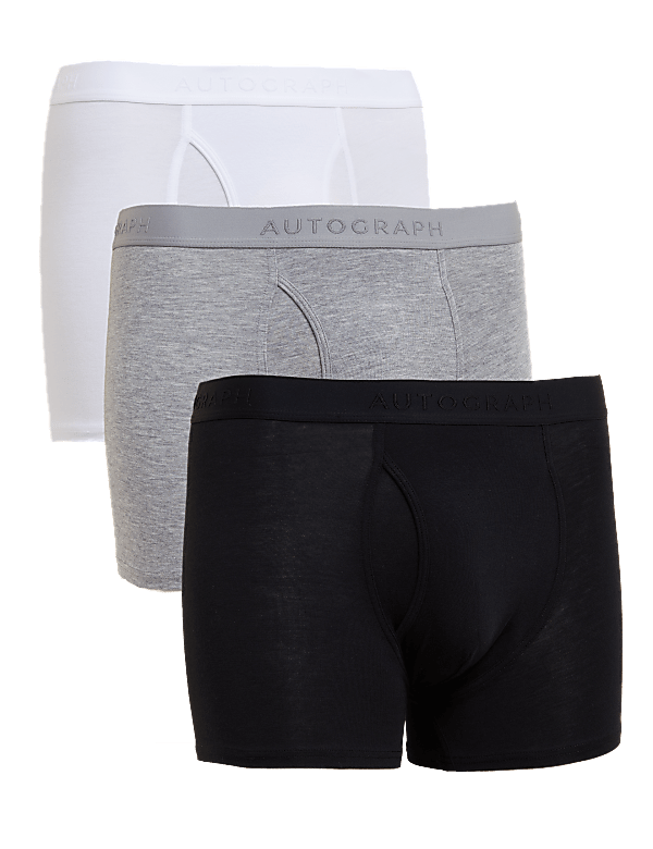 3pk Supima® Cotton Blend Blend Trunks