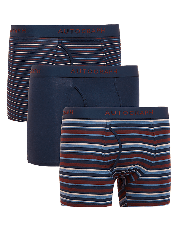 3pk Supima® Cotton Blend Blend Trunks