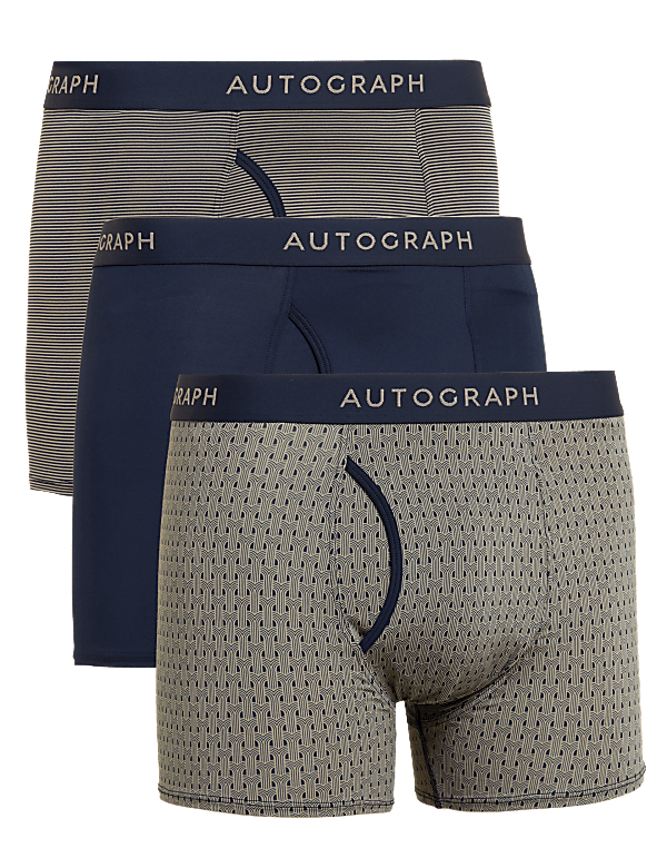 3pk Assorted Pattern Trunks