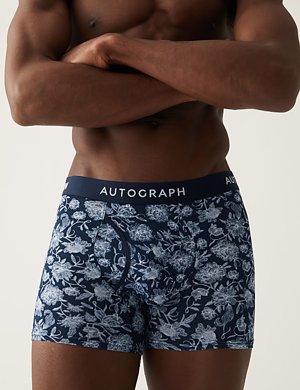 3pk Premium Cotton Assorted Trunks